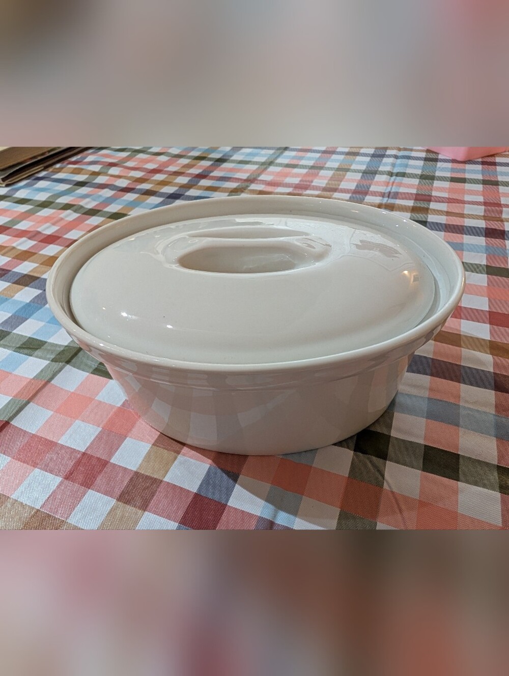 Apilco Porcelain Lidded Terrine Dish - Made in France
